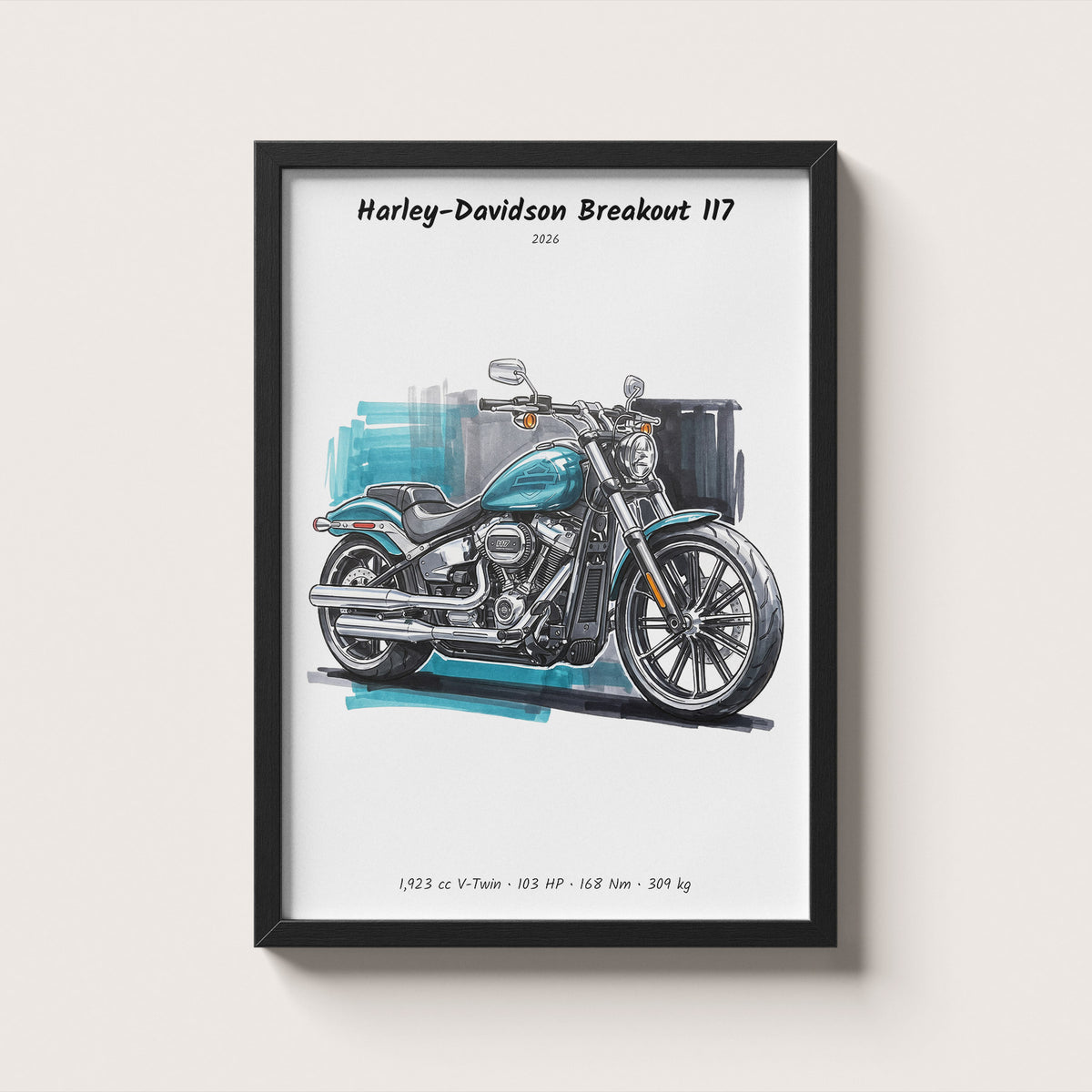 Harley-Davidson Breakout 117 Wall Art