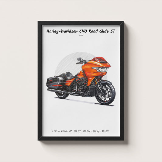 Harley-Davidson CVO Road Glide ST 2026 Wall Art