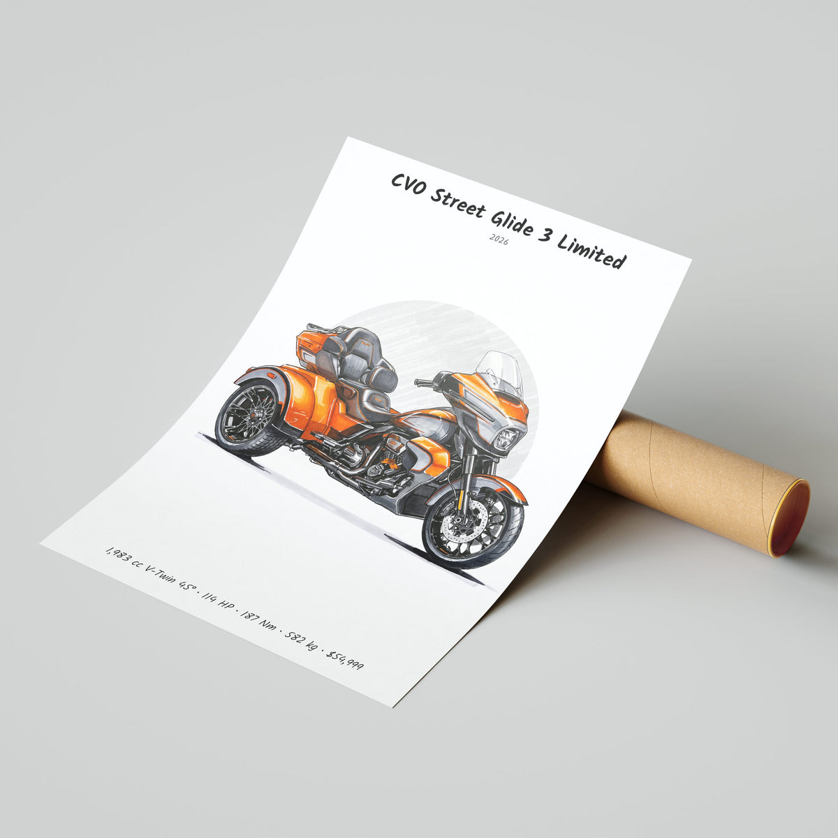 Harley-Davidson CVO Street Glide 3 Limited 2026 Poster