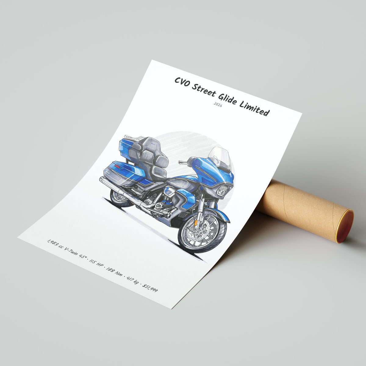 Harley-Davidson CVO Street Glide Limited 2026 Poster