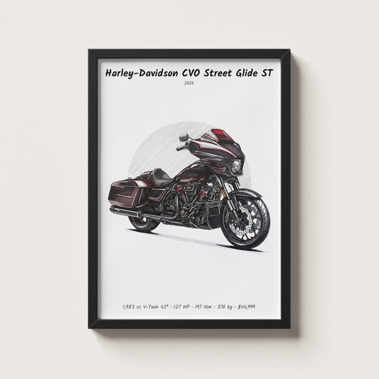 Harley-Davidson CVO Street Glide ST 2026 Wall Art