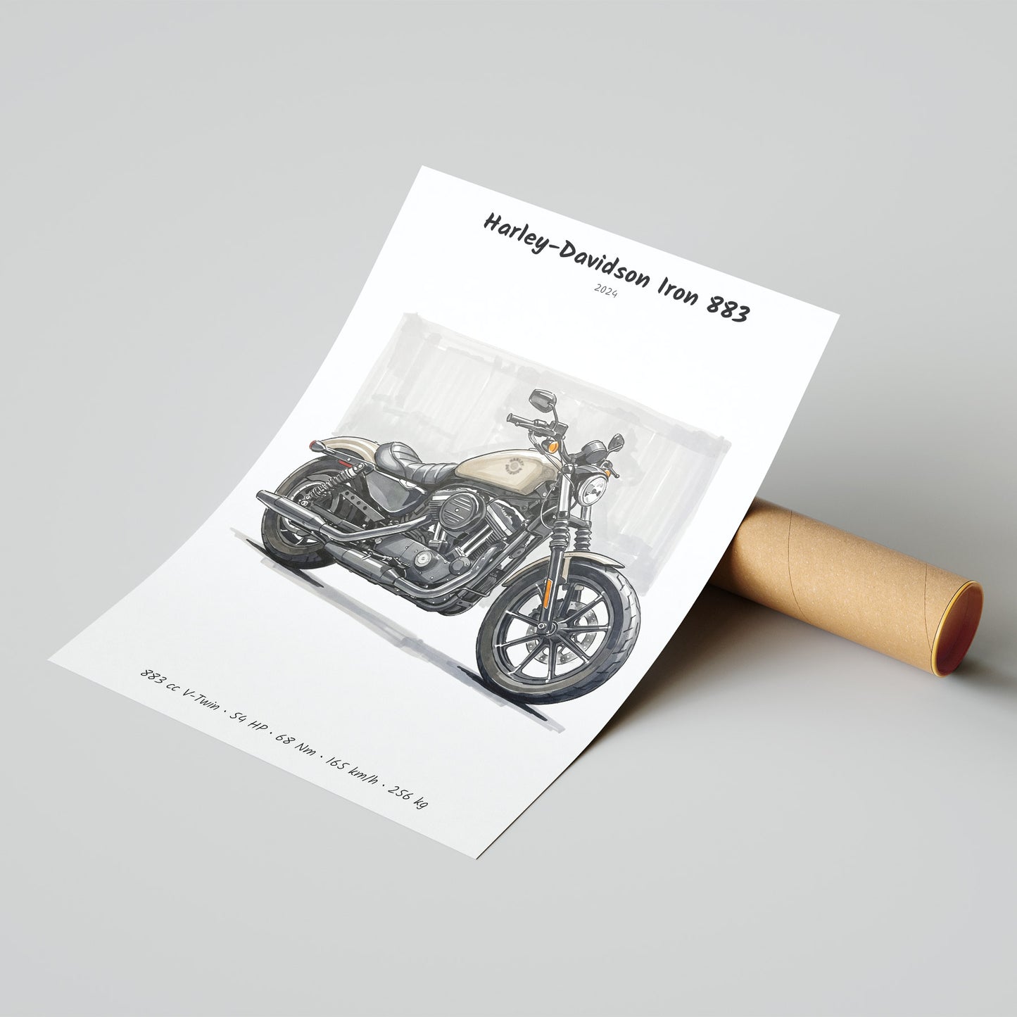 Harley-Davidson Iron 883 Motorcycle Poster