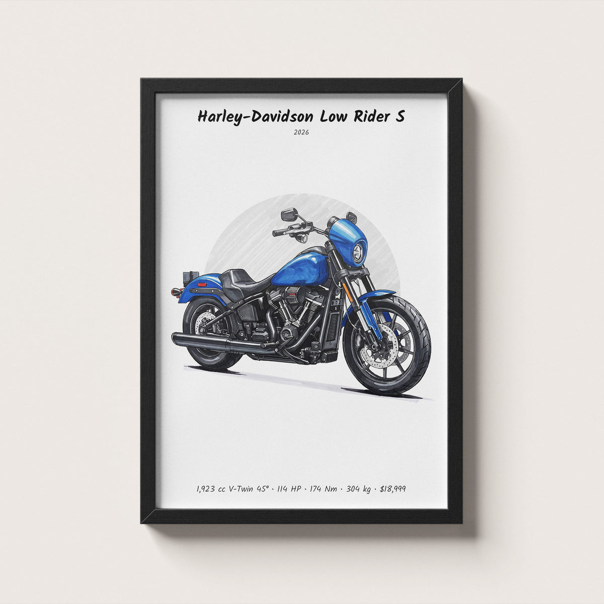 Harley-Davidson Low Rider S 2026 Wall Art