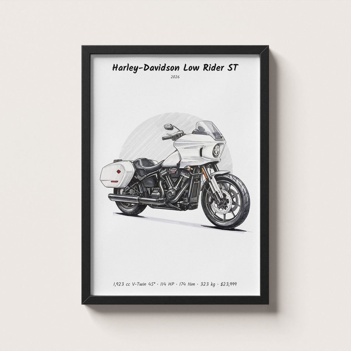 Harley-Davidson Low Rider ST 2026 Wall Art