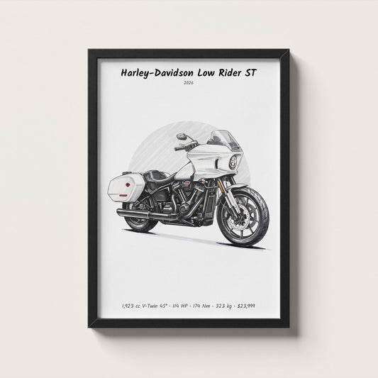 Harley-Davidson Low Rider ST 2026 Wall Art