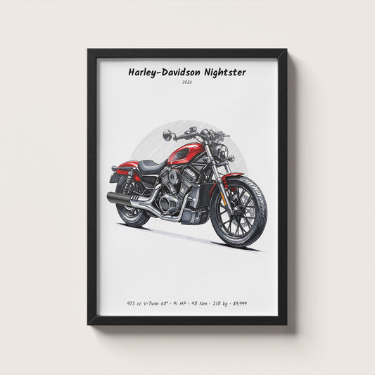 Harley-Davidson Nightster 2026 Wall Art