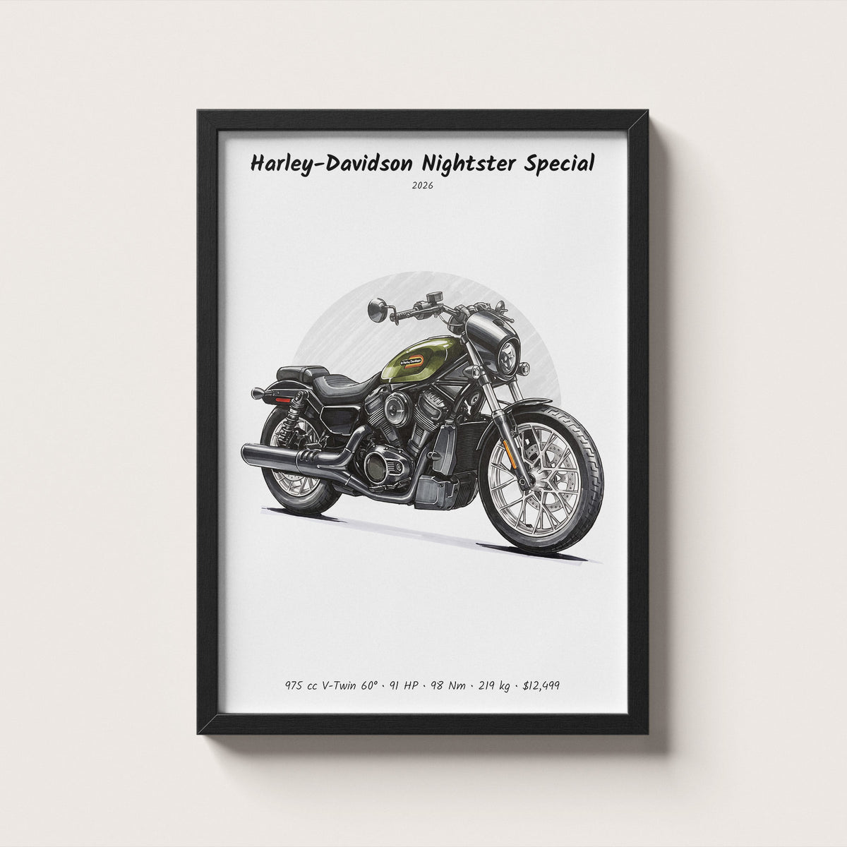 Harley-Davidson Nightster Special 2026 Wall Art