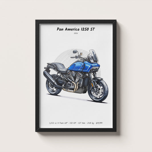 Harley-Davidson Pan America 1250 ST 2026 Wall Art