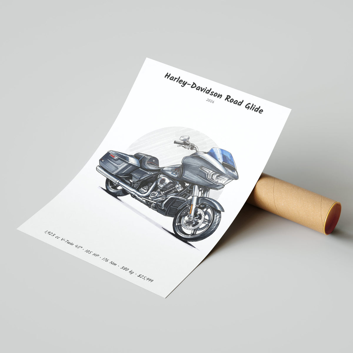 Harley-Davidson Road Glide 2026 Poster