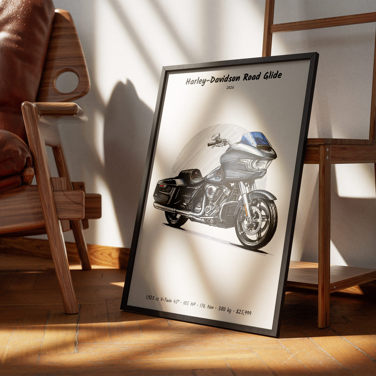 Harley-Davidson Road Glide 2026 Wall Art