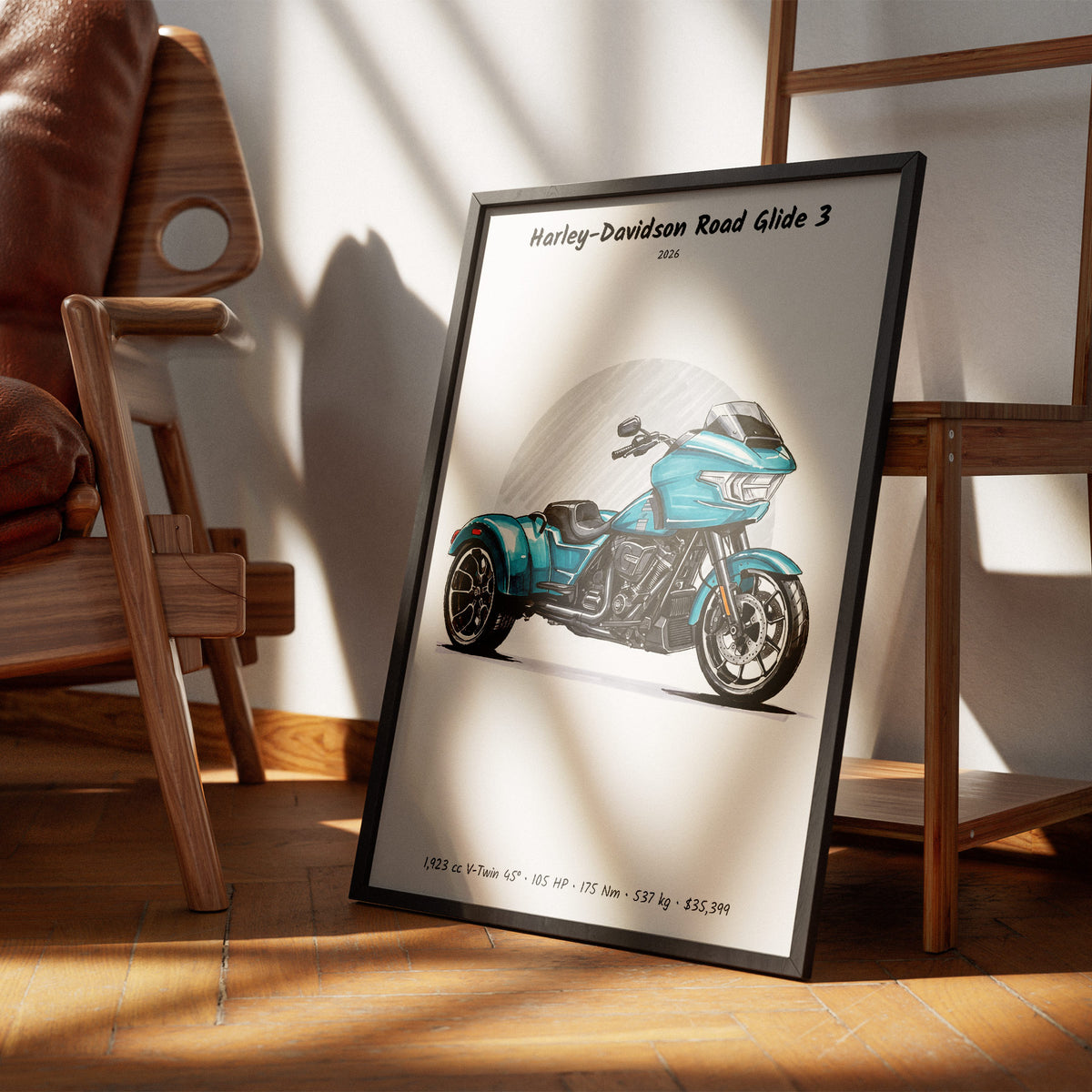 Harley-Davidson Road Glide 3 2026 Wall Art