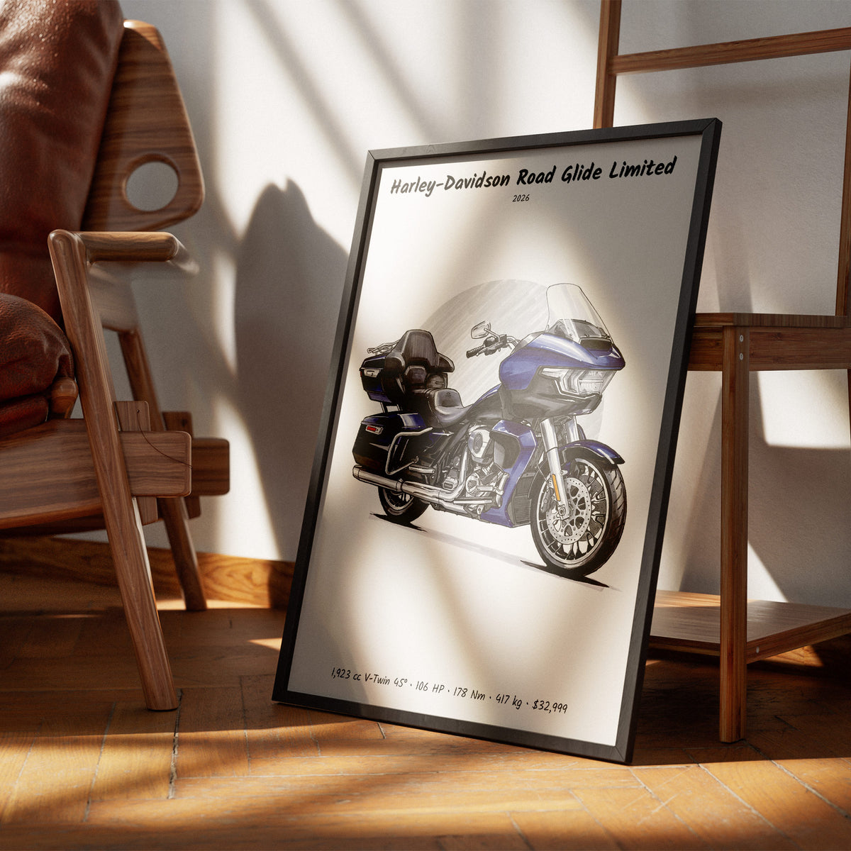 Harley-Davidson Road Glide Limited 2026 Wall Art