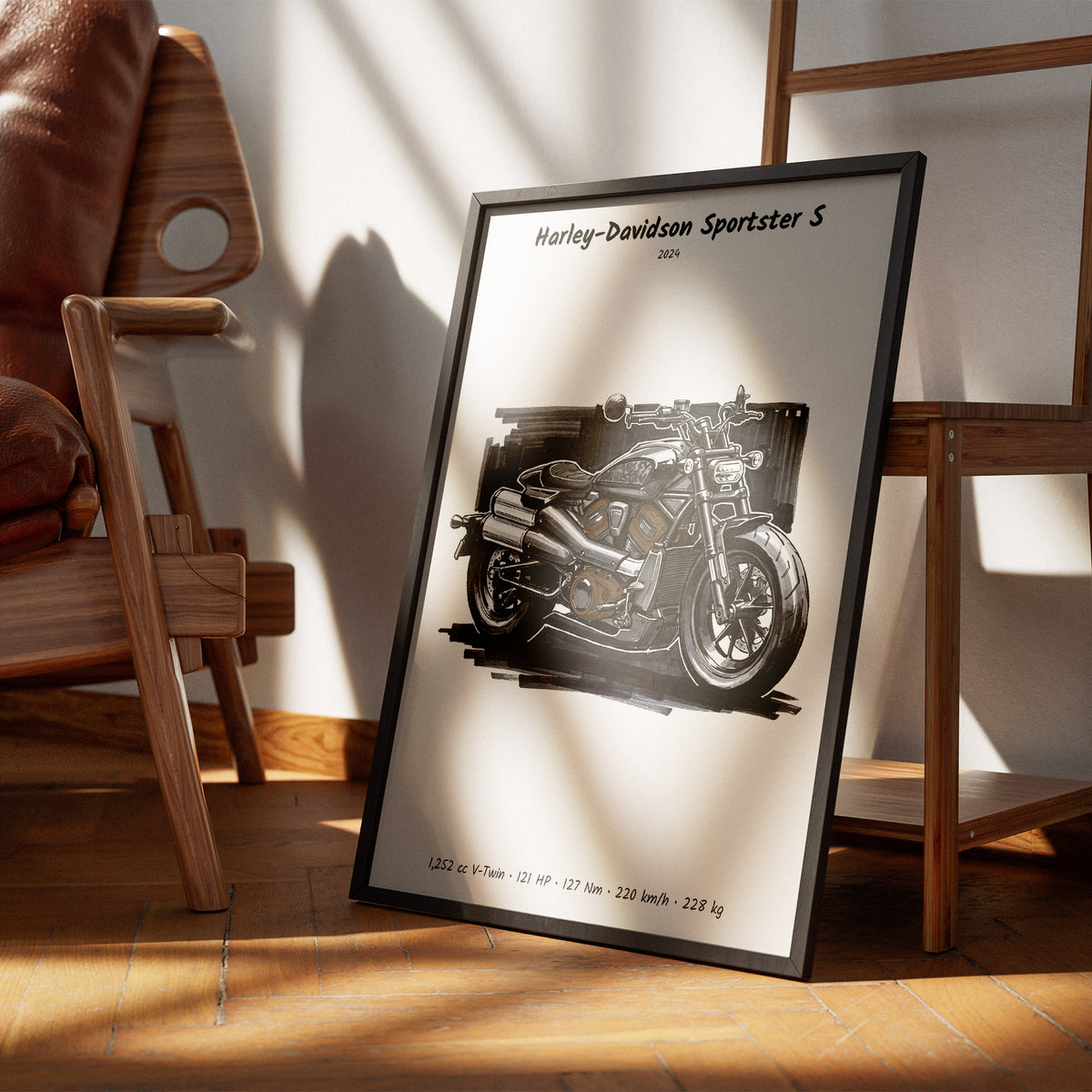 Harley-Davidson Sportster S Motorcycle Wall Art