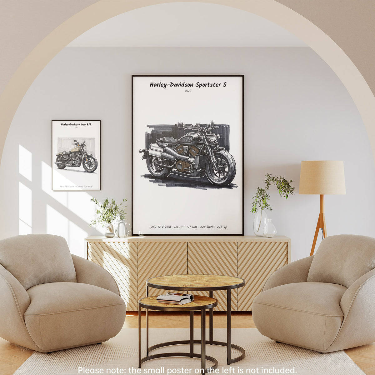 Harley-Davidson Sportster S Motorcycle Wall Art