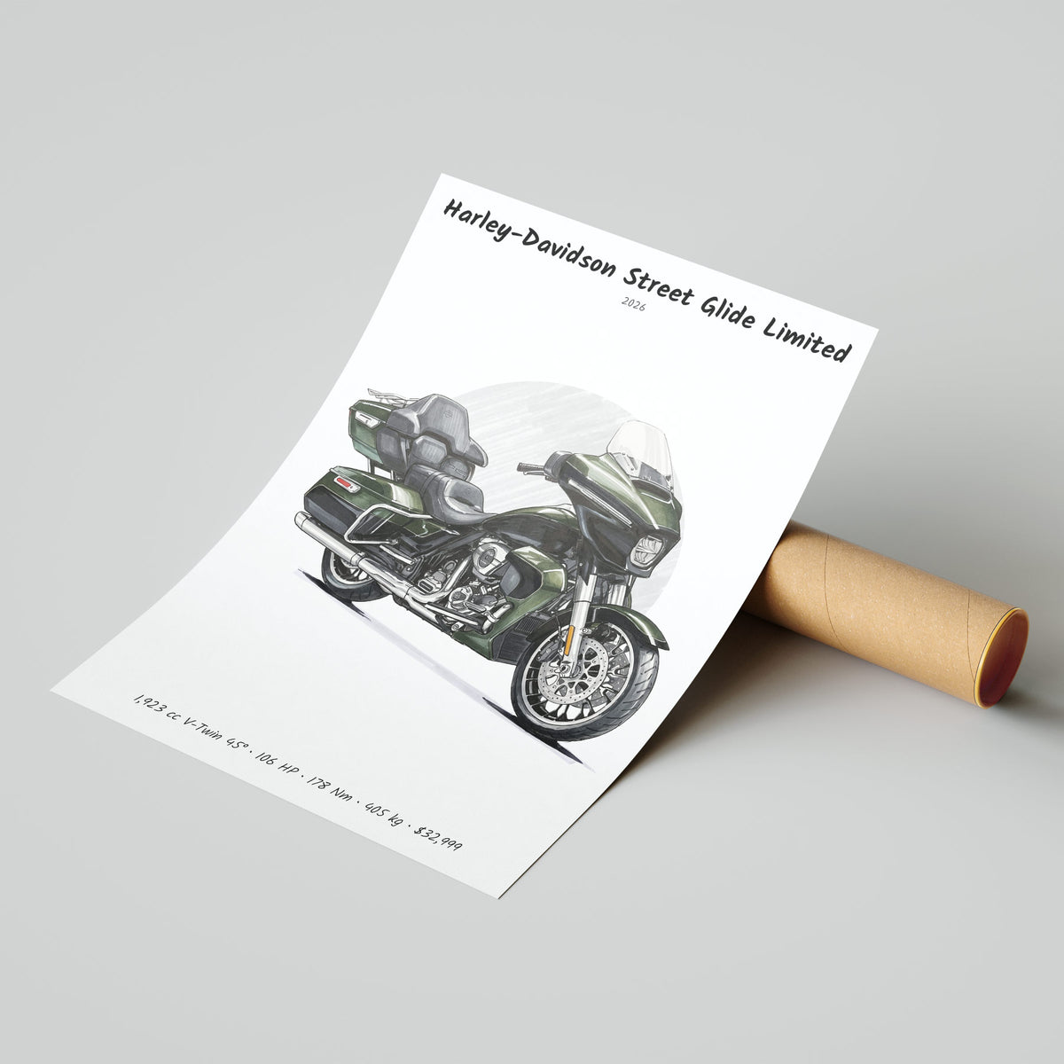 Harley-Davidson Street Glide Limited 2026 Poster