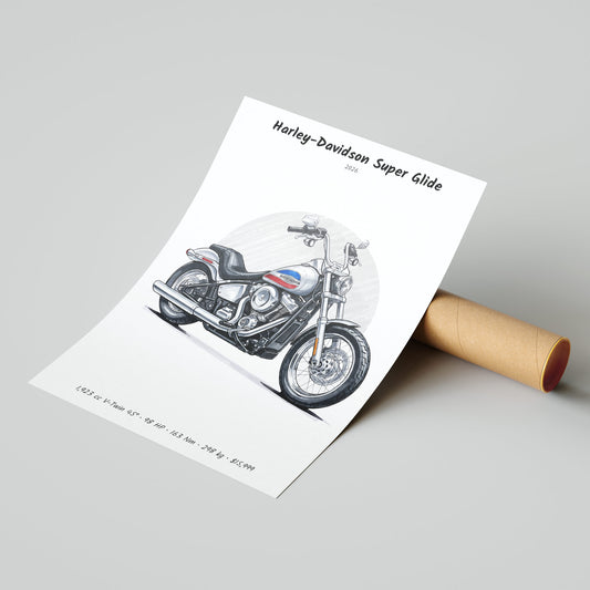 Harley-Davidson Super Glide 2026 Poster