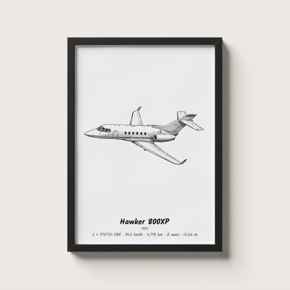 Hawker 800XP Wall Art