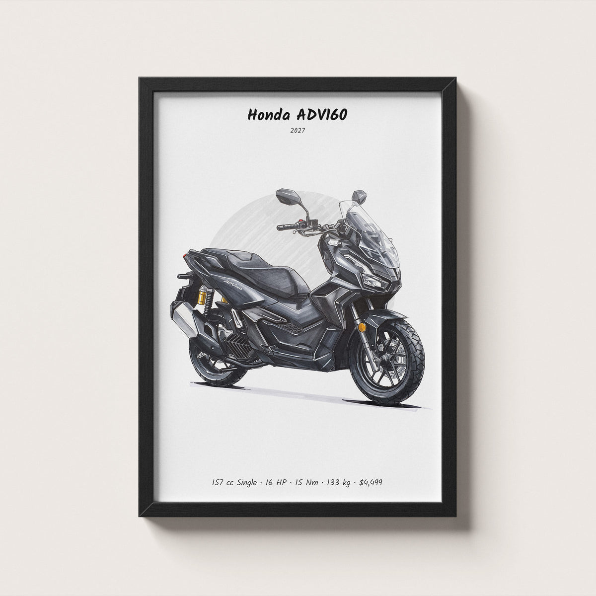 Honda ADV160 2027 Wall Art