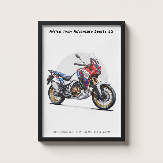 Honda Africa Twin Adventure Sports ES 2026 Wall Art