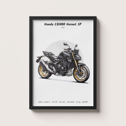 Honda CB1000 Hornet SP 2026 Wall Art
