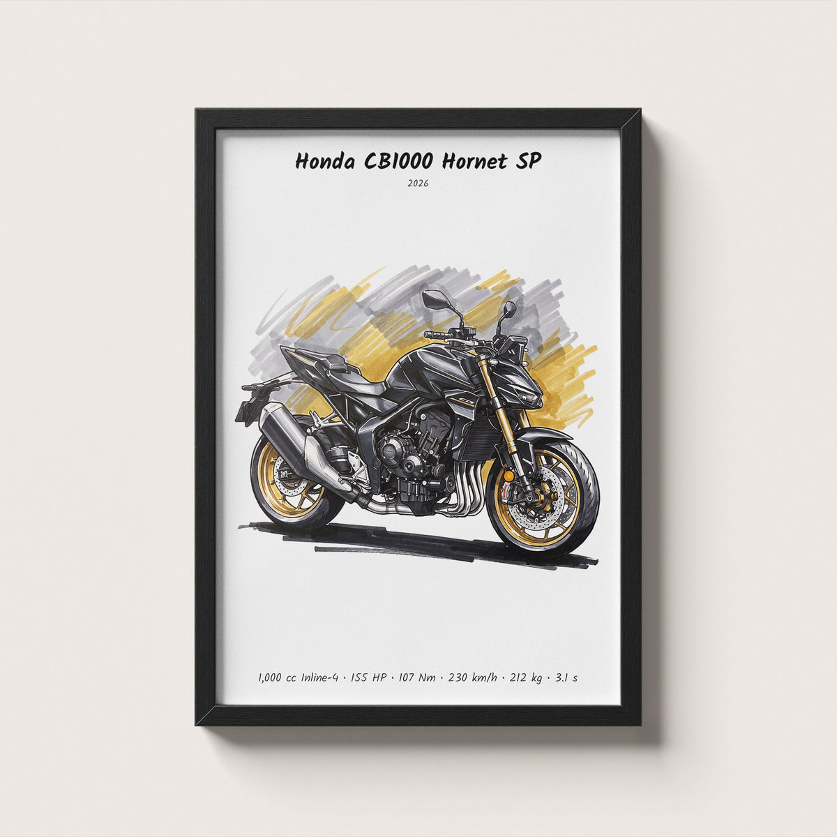Honda CB1000 Hornet SP Wall Art