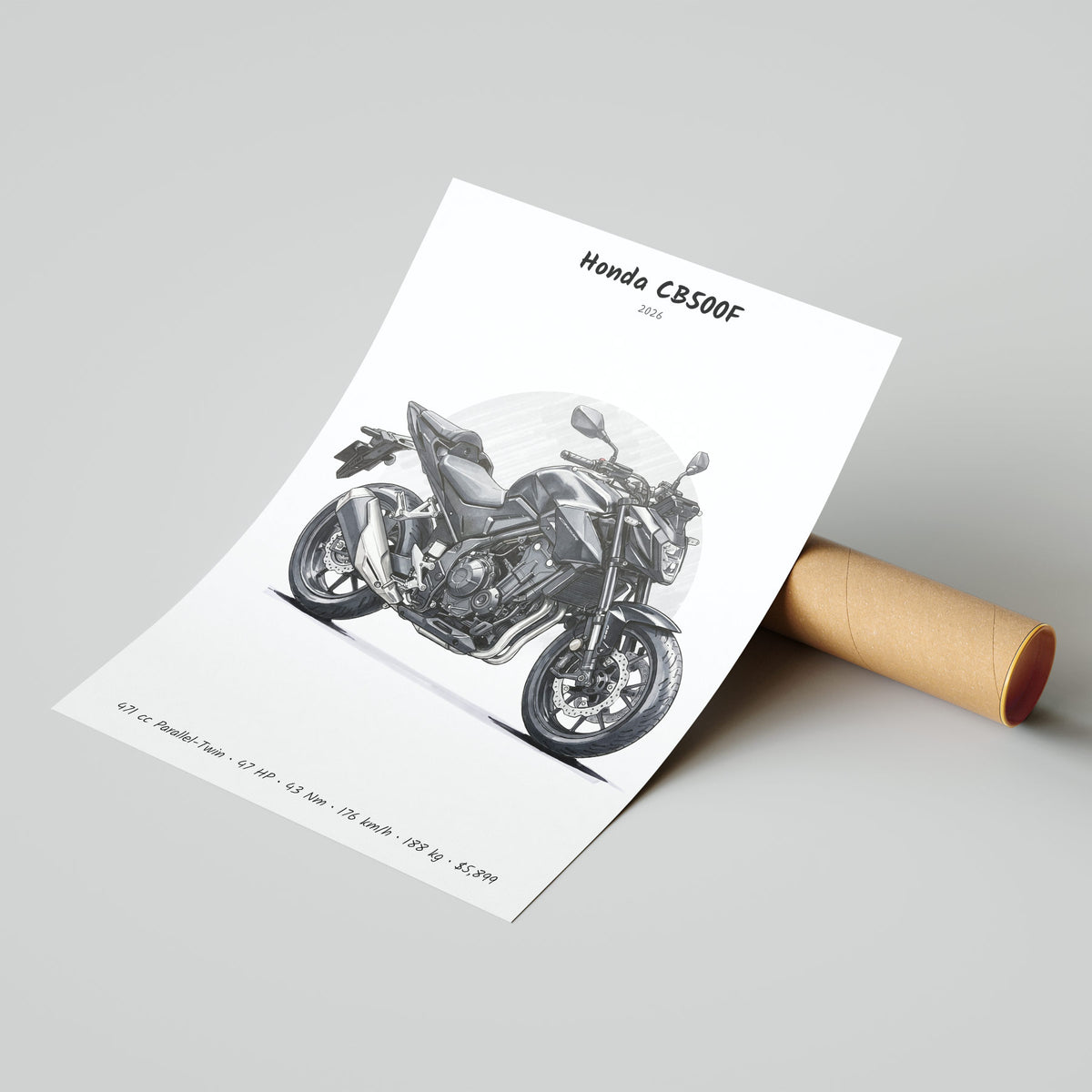 Honda CB500F 2026 Poster