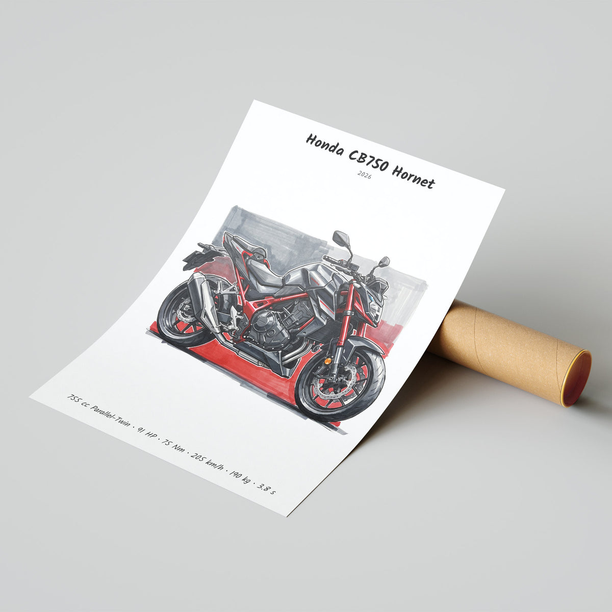 Honda CB750 Hornet Poster