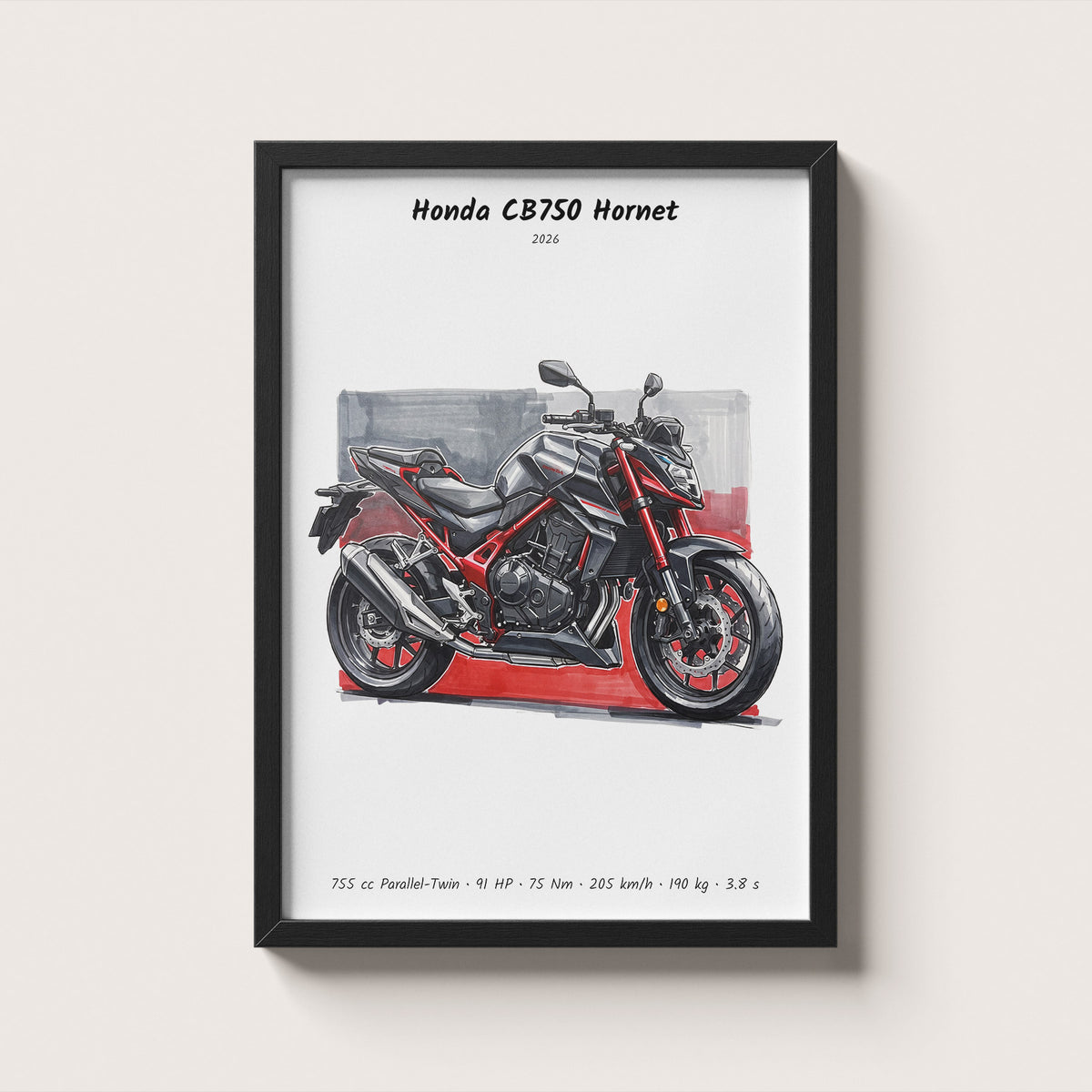 Honda CB750 Hornet Wall Art