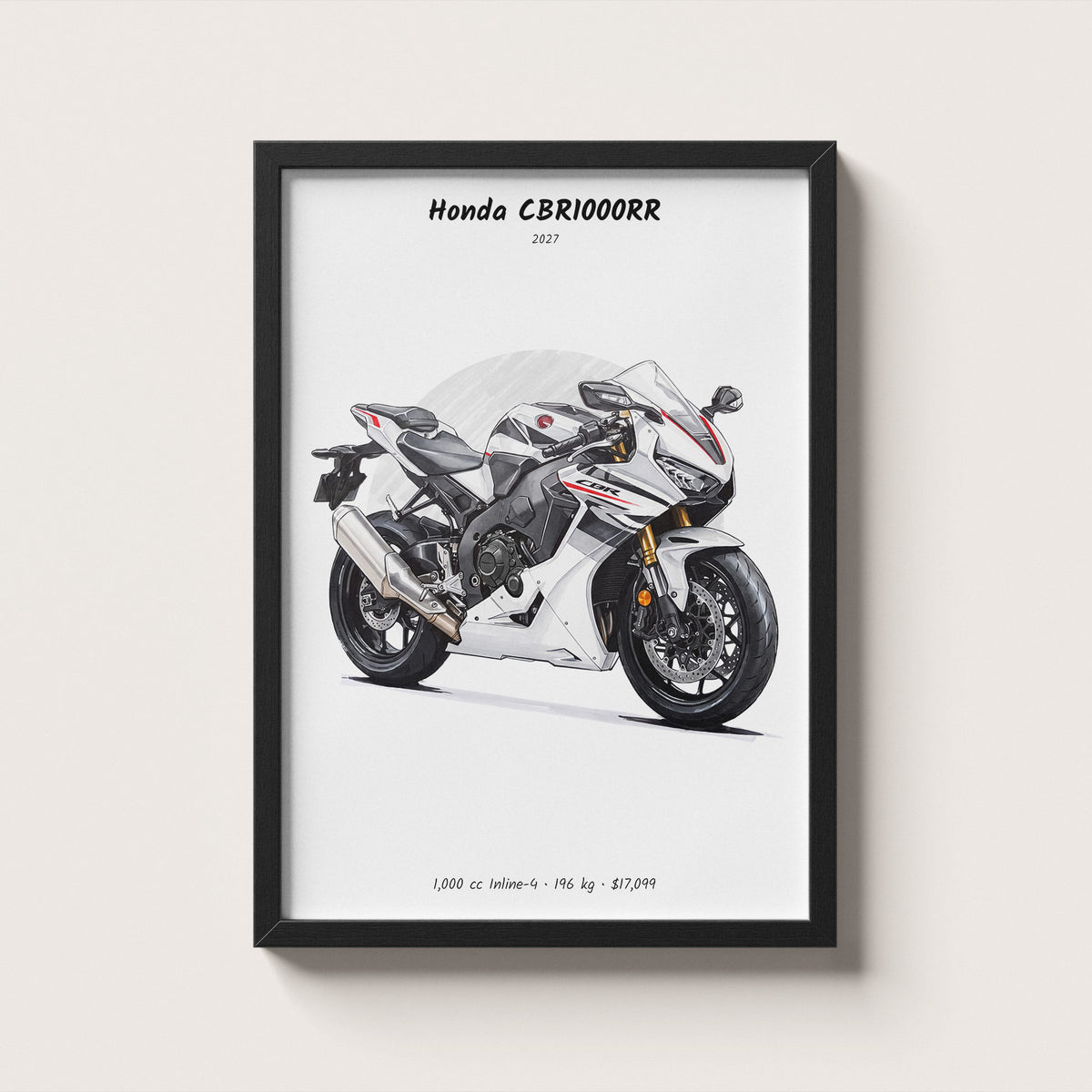 Honda CBR1000RR 2027 Wall Art