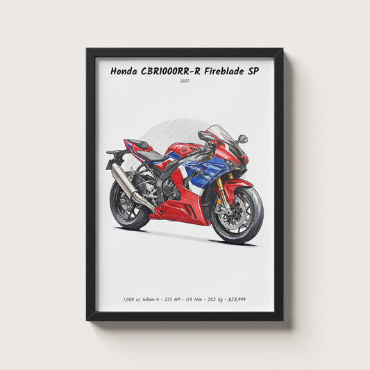 Honda CBR1000RR-R Fireblade SP 2027 Wall Art