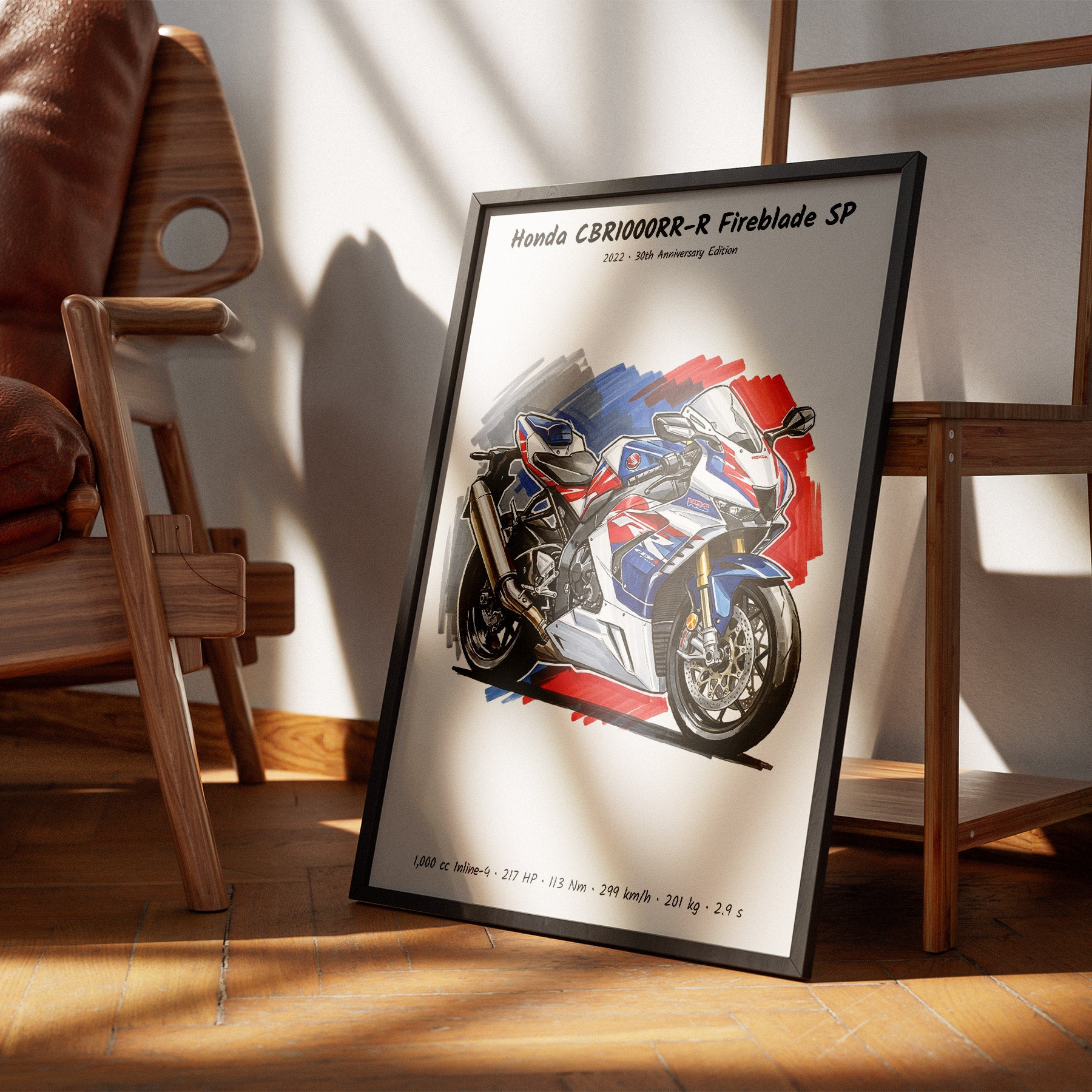 Honda Fireblade SP 30th Anniversary Art Print