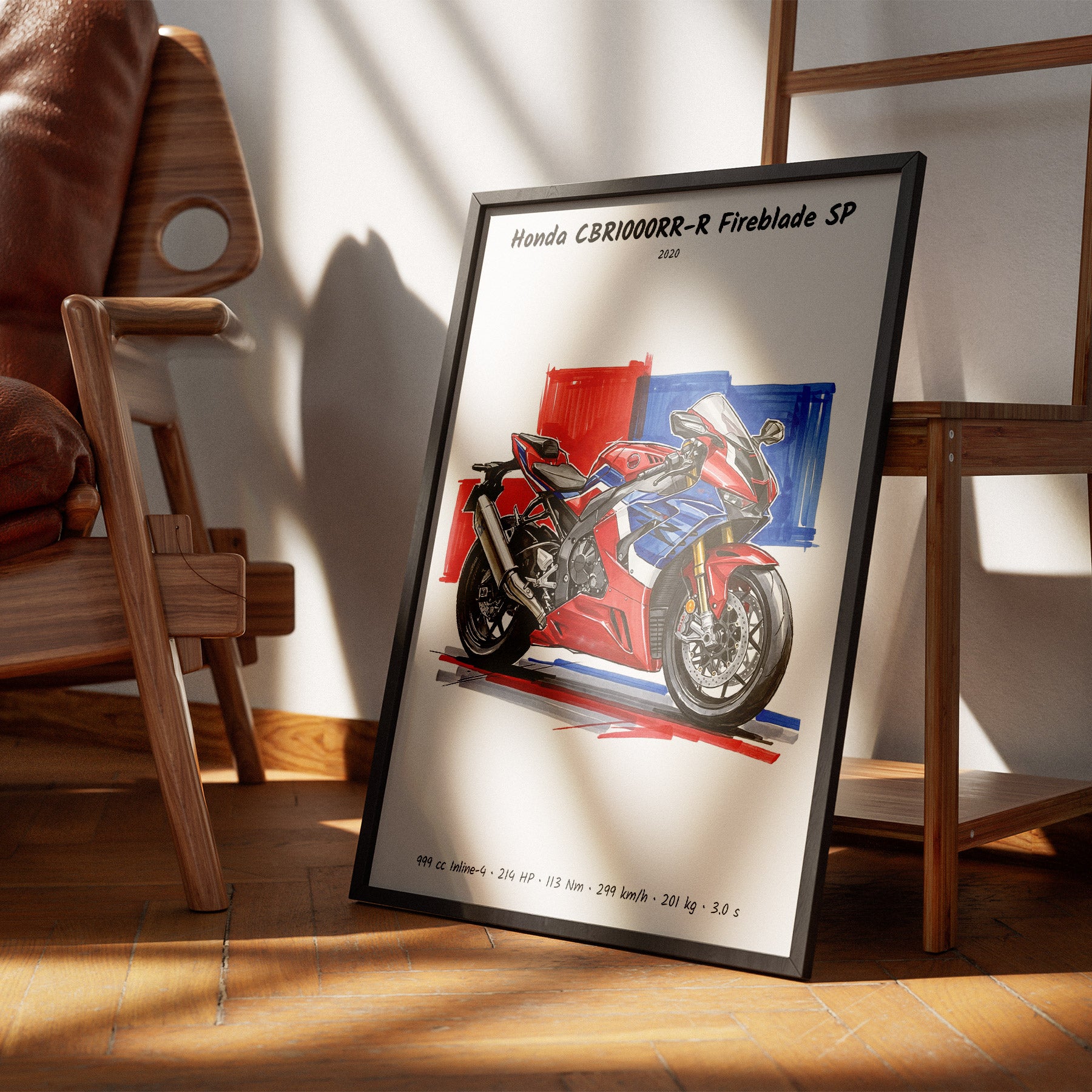 Honda CBR1000RR-R Fireblade Motorcycle Wall Art