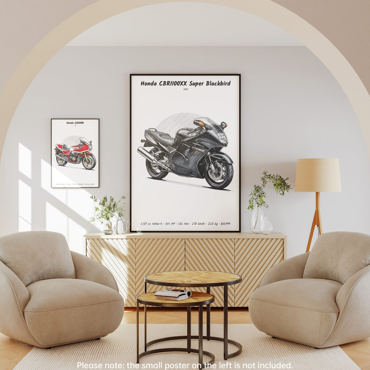 Honda CBR1100XX Super Blackbird 1997 Wall Art