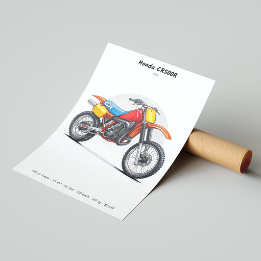 Honda CR500R 1984 Poster