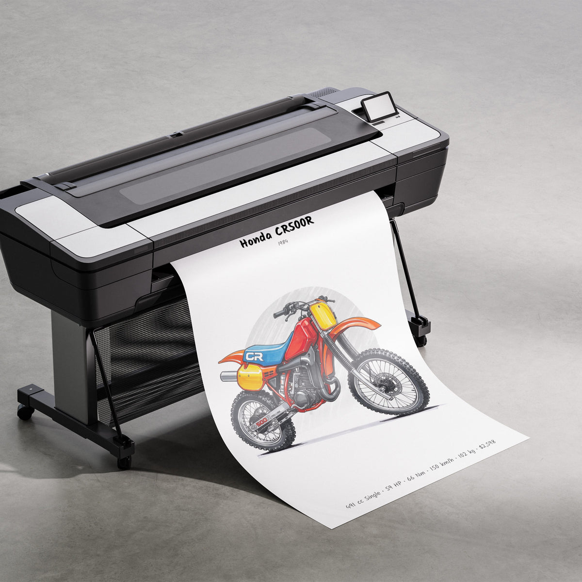 Honda CR500R 1984 Print
