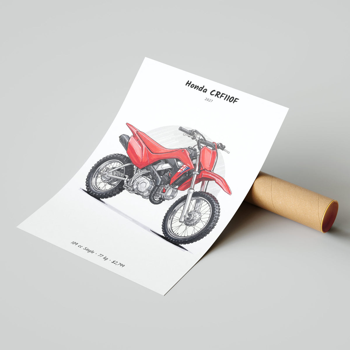 Honda CRF110F 2027 Poster