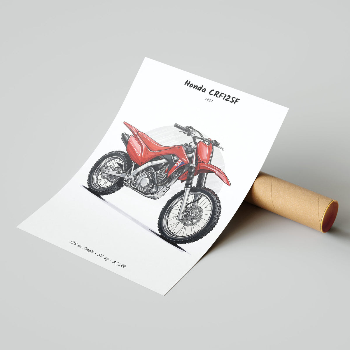 Honda CRF125F 2027 Poster