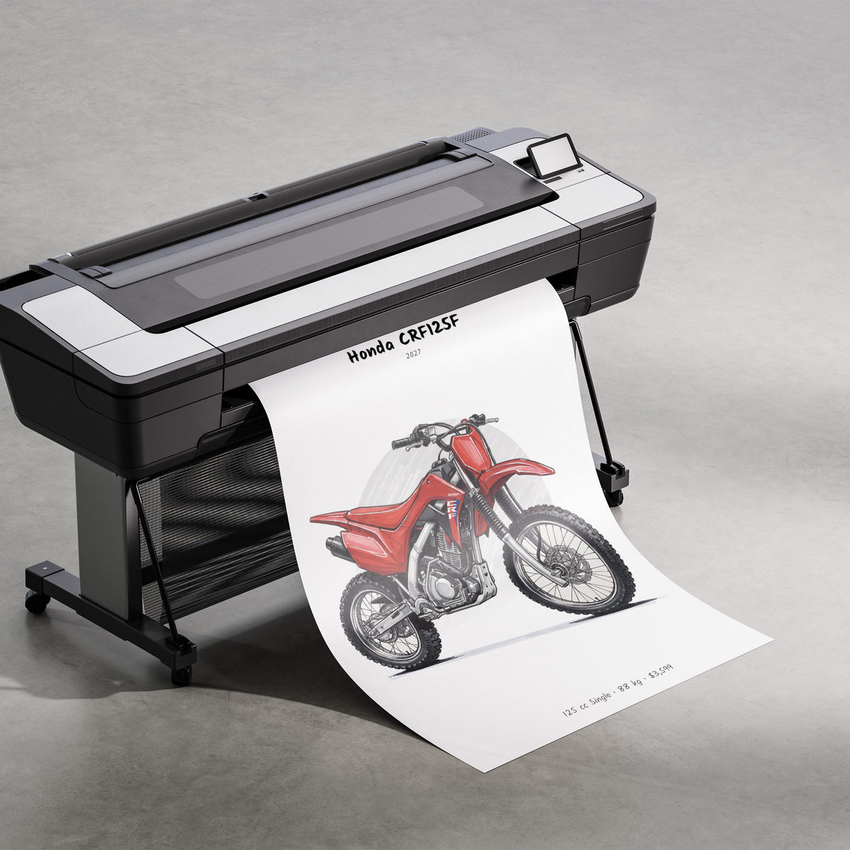Honda CRF125F 2027 Print