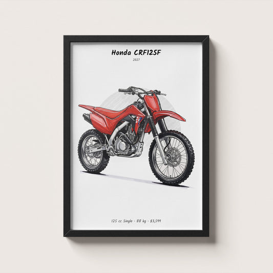 Honda CRF125F 2027 Wall Art
