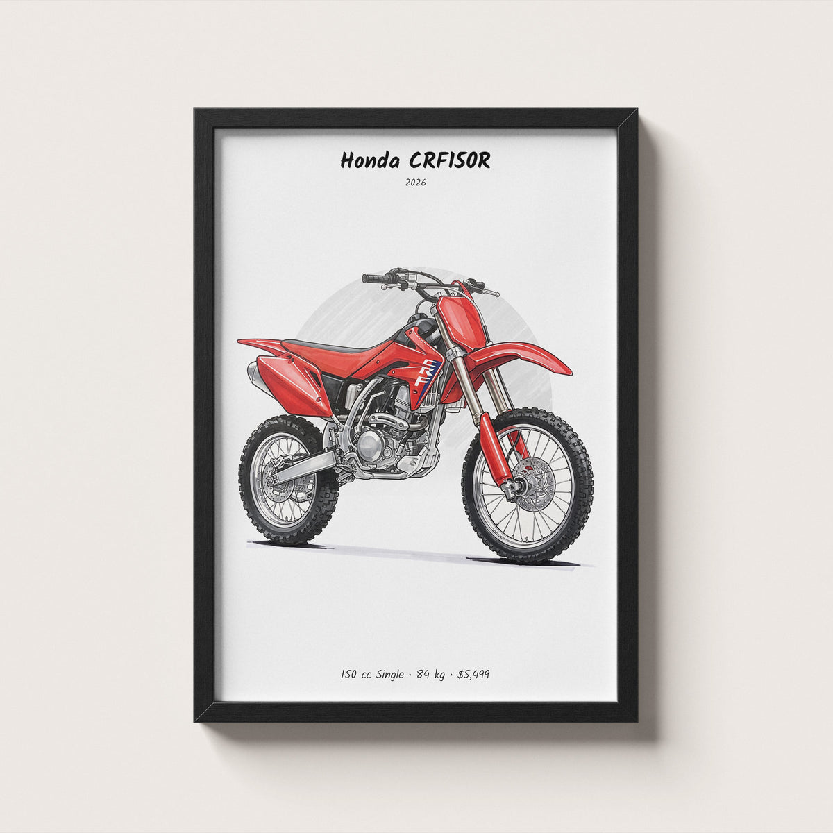 Honda CRF150R 2026 Wall Art
