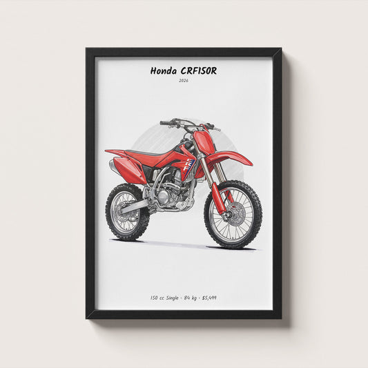 Honda CRF150R 2026 Wall Art