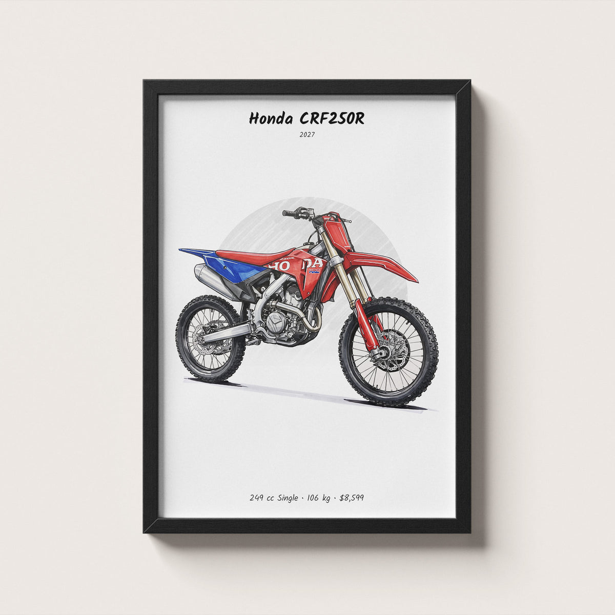 Honda CRF250R 2027 Wall Art