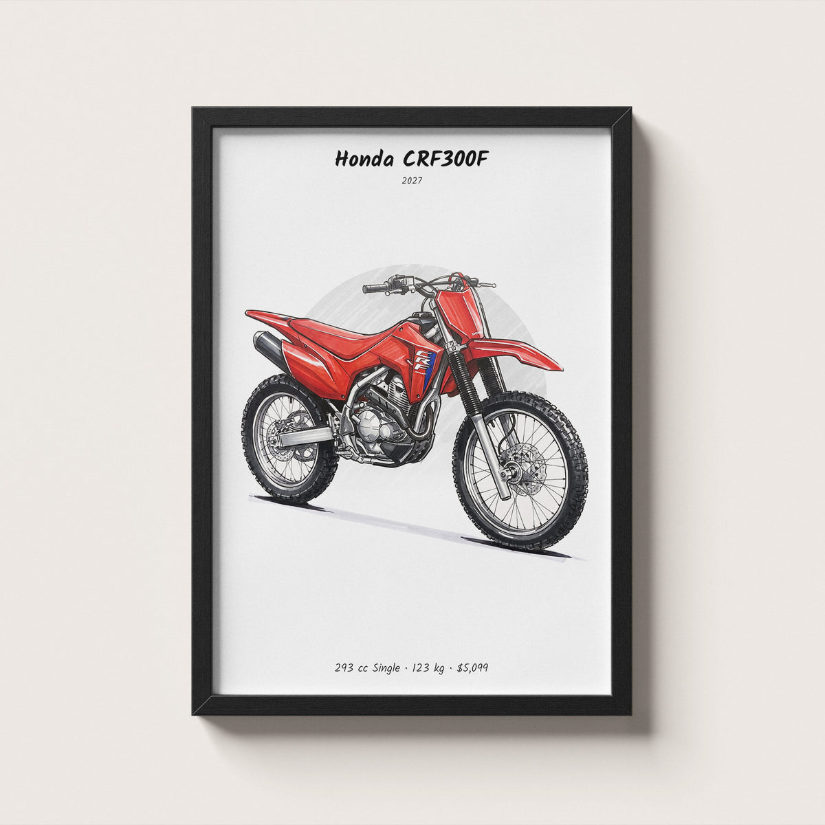 Honda CRF300F 2027 Wall Art