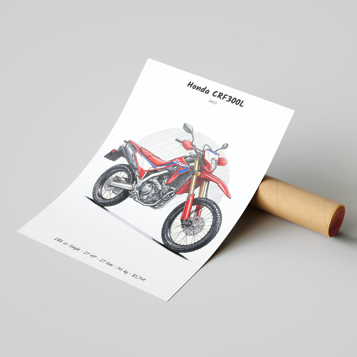 Honda CRF300L 2025 Poster