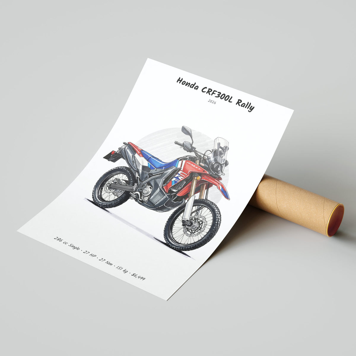 Honda CRF300L Rally 2026 Poster