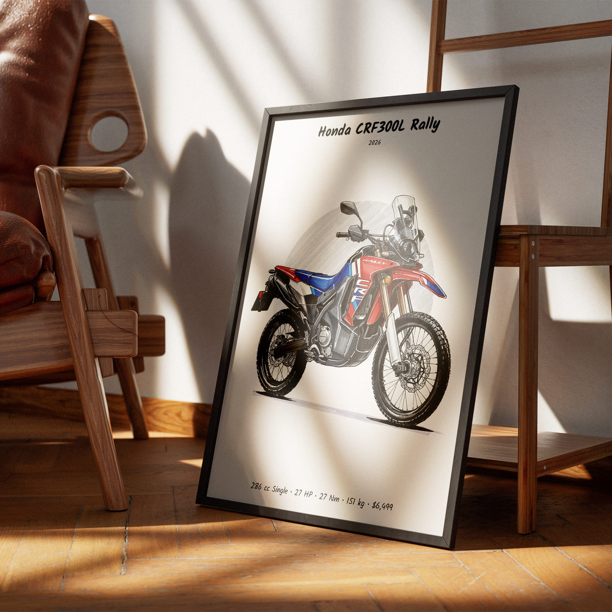 Honda CRF300L Rally 2026 Wall Art