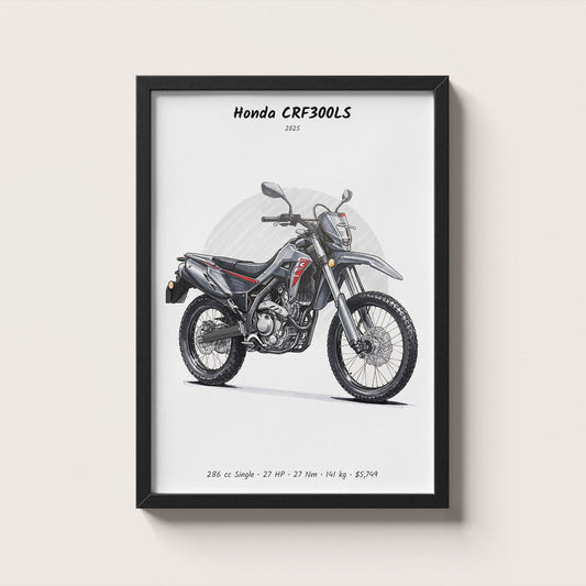 Honda CRF300LS 2025 Wall Art