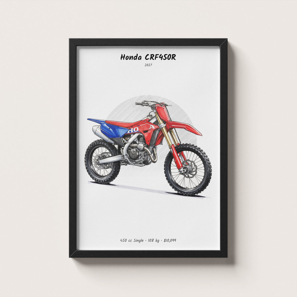 Honda CRF450R 2027 Wall Art