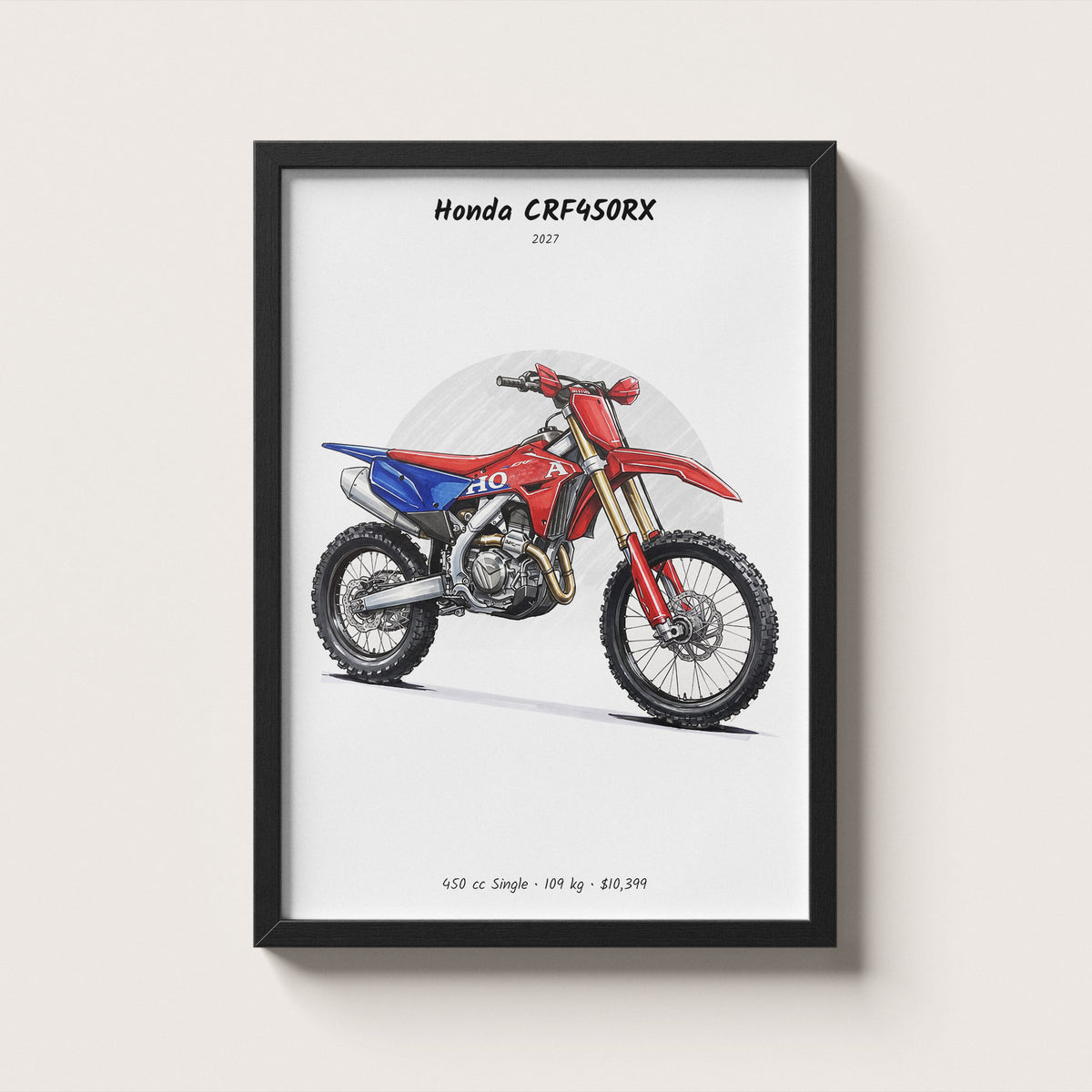 Honda CRF450RX 2027 Wall Art