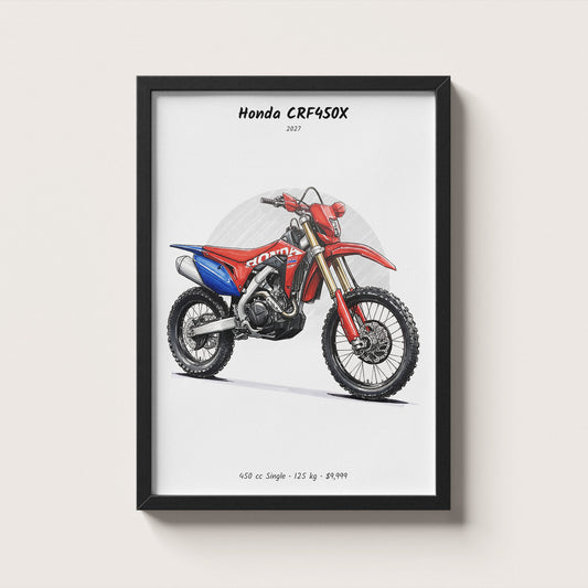 Honda CRF450X 2027 Wall Art